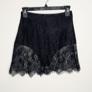 LF Seek The Label Lace Overlay Mini Skirt Size XS